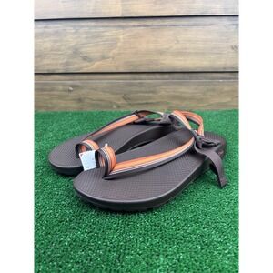 Chaco Bodhi Belt Java Sandals Men's 13 Orange Brown Toe Loop Strappy Beach Shoes